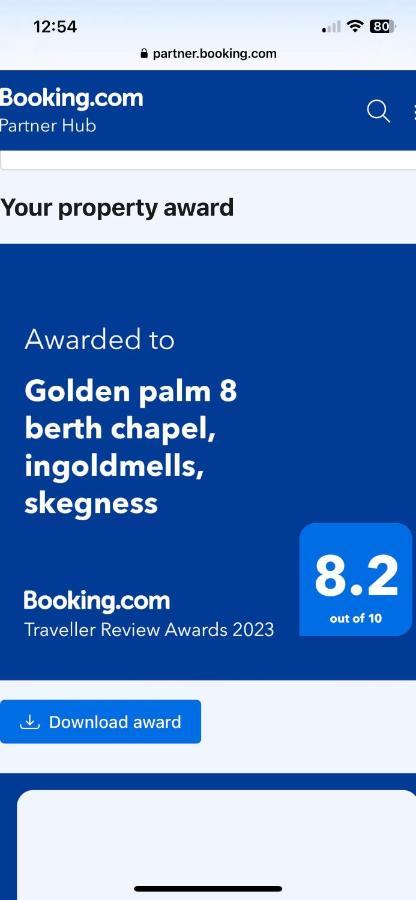 Golden Palm 8 Berth Chapel Saint Leanords, Ingoldmells, Skegness Caravan מראה חיצוני תמונה